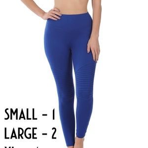 Butter soft leggings with moto knees